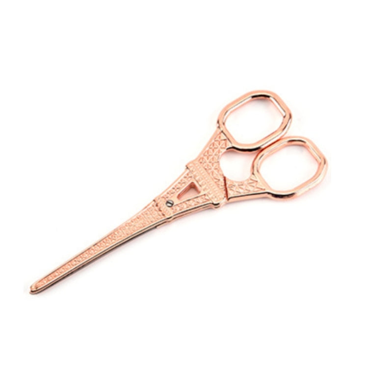 Stainless Steel Eiffel Tower Scissors Handmade Thread Tea Bag Scissors, Green Bronze, Black Titanium, Rose Gold, Golden, Red Bronze