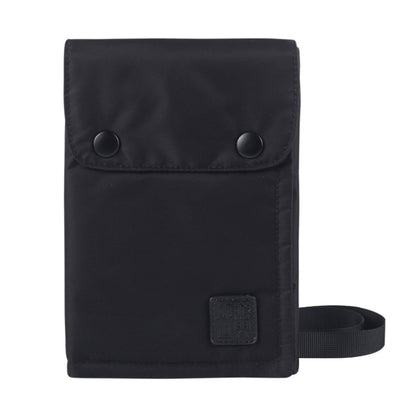 Antimagnetic RFID Hanging Neck Nylon Passport Bag Waterproof Storage Change Mobile Phone Bag, Black, Gray, Orange, Green