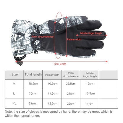 Winter Thermal Ski Gloves Outdoor Waterproof Velvet Gloves Thickening Touch Screen Motorcycle Gloves