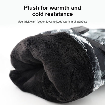 Winter Thermal Ski Gloves Outdoor Waterproof Velvet Gloves Thickening Touch Screen Motorcycle Gloves