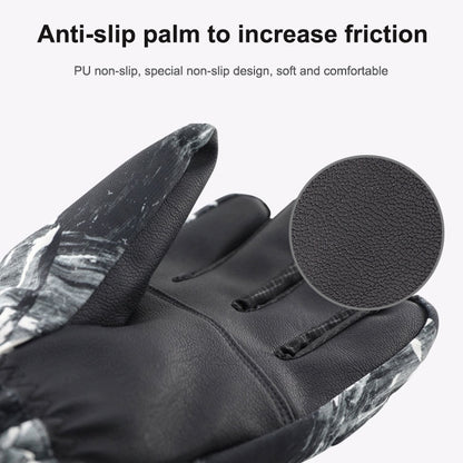 Winter Thermal Ski Gloves Outdoor Waterproof Velvet Gloves Thickening Touch Screen Motorcycle Gloves