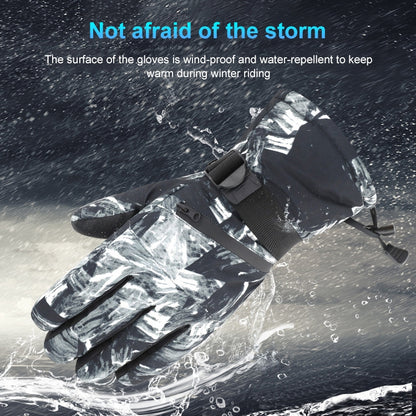 Winter Thermal Ski Gloves Outdoor Waterproof Velvet Gloves Thickening Touch Screen Motorcycle Gloves