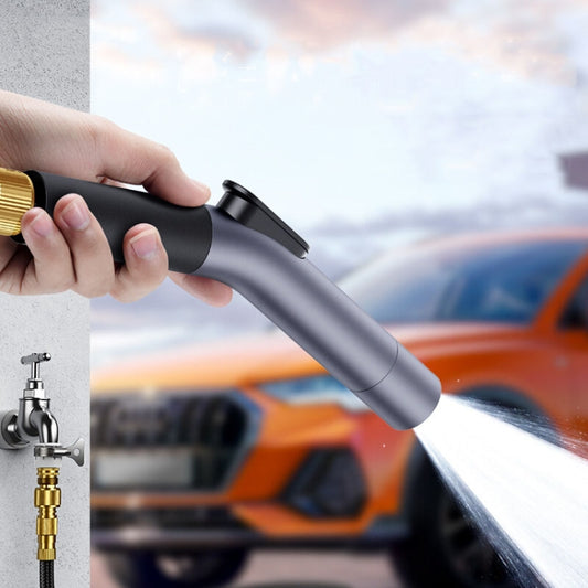 High Pressure Car Wash Water Gun Car Home Dual-Use Tap Water Brushing Car Washing Booster Nozzle Telescopic Hose, 5m