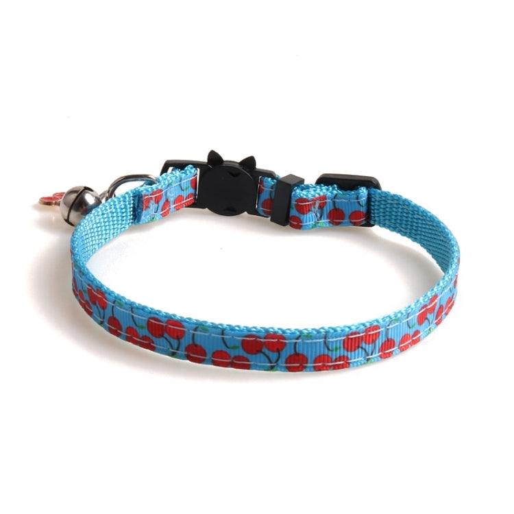 Pet Webbing Fruit Cat Collar With Fruit Accessories Bell Pet Collar, 1x28cm