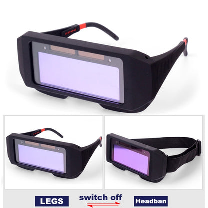 Automatic Dimming Anti-Ultraviolet Anti-Strong Photoelectric Welding Glasses, (White), (Black)