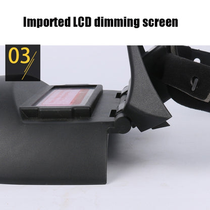 Automatic Darkening Welding Mask Solar Argon Arc Welding Protective Helmet, Helmet