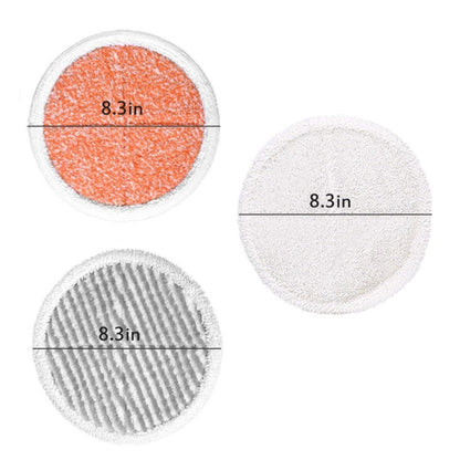 2 PCS Steam Mop Cleaning Replacement Cloth for Bissell 2124/2039A Series, White, Gray, Orange