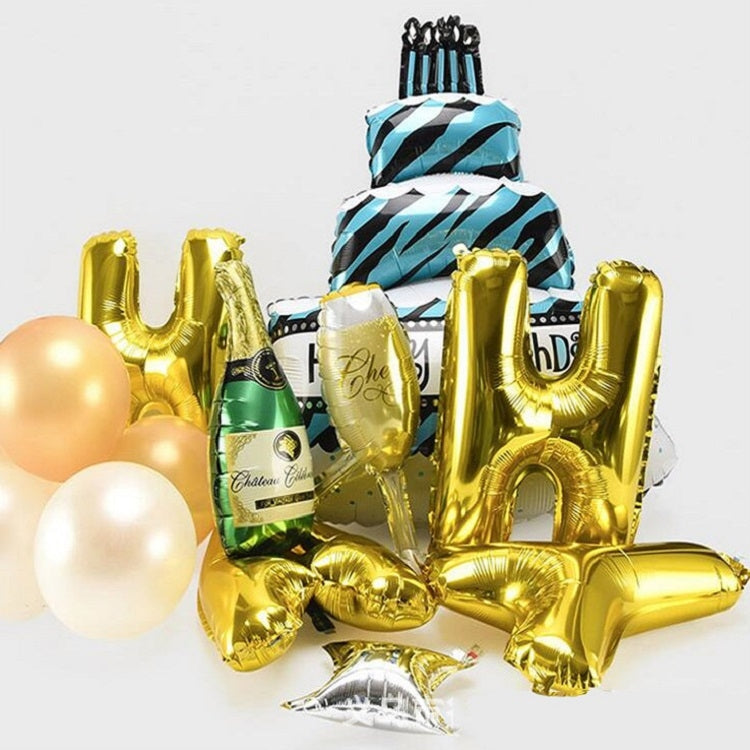 Birthday Party Layout Letter Aluminum Film Balloon Decoration Set, Style One, Style Two, Style Three