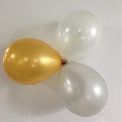 Classic Black Gold Latex Balloon Set Birthday Party Balloon Chain Room Decoration Set, Classic Black Gold Latex Balloon Set
