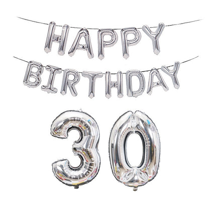Birthday Decoration Aluminum Foil Balloon 40 Inch Big Number Aluminum Foil Balloon Decoration Set, 18, 21, 30, 40, 50, 60