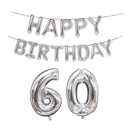 Birthday Decoration Aluminum Foil Balloon 40 Inch Big Number Aluminum Foil Balloon Decoration Set, 18, 21, 30, 40, 50, 60