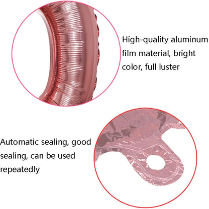 Wedding Decoration Arrangement Set 16 Inch Happy Wedding Rose Gold Letter Balloon Decoration, Wedding Decoration Set