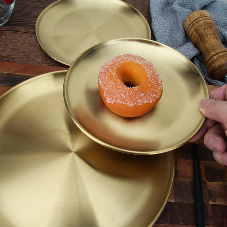 Stainless Steel Thickened Round Plate Cafe Tray Fruit Cake Plate Bone Plate Dish Shallow Plate, 14cm Brushed Matte Silver, 17cm Brushed Matte Silver, 20cm Brushed Matte Silver, 23cm Brushed Matte Silver, 26cm Brushed Matte Silver�����������������������...