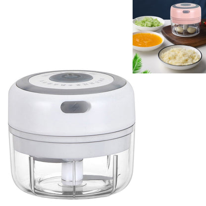 Electrical USB Rechargeable Garlic Mixing Masher Complementary Food Masher Stainless Steel Crushing Garlic Peeling Device Wireless Mini Garlic Cutter, Pink, Green, White