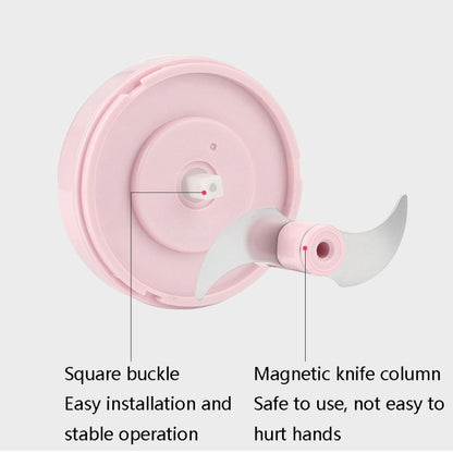Electrical USB Rechargeable Garlic Mixing Masher Complementary Food Masher Stainless Steel Crushing Garlic Peeling Device Wireless Mini Garlic Cutter, Pink, Green, White