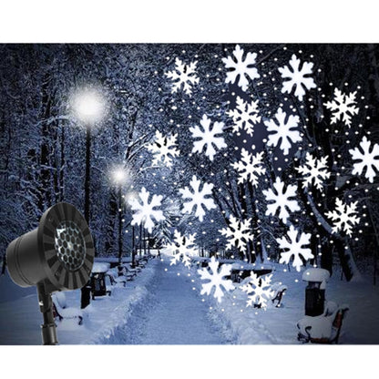 Christmas Snow Outdoor Waterproof Projection Lamp Landscape Lawn Decoration Light, US Plug, EU Plug, UK Plug, AU Plug