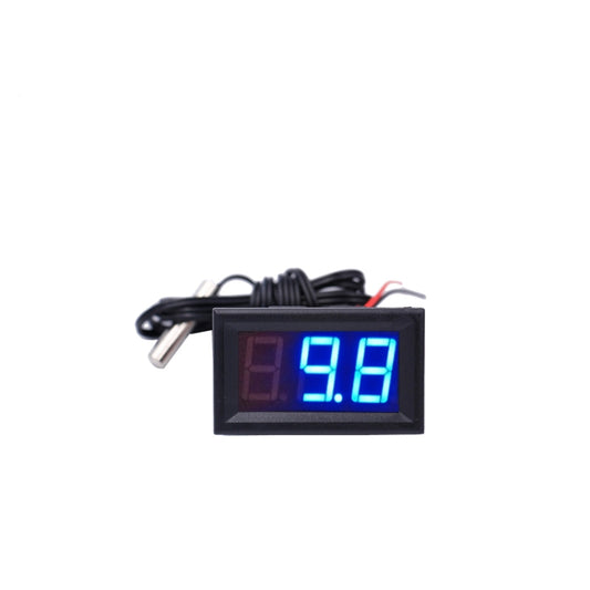 جهاز قياس درجة الحرارة LED 50~110C، كاشف مستشعر مسبار 12 فولت، مقياس حرارة رقمي، جهاز اختبار