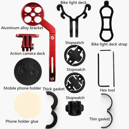 Bicycle Mountain Bike Aluminum Alloy Code Table Stand Universal Code Table Extension Flashlight Bracket