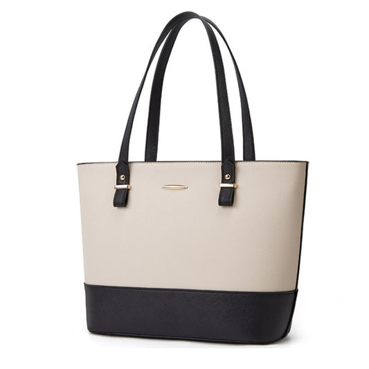 3 in 1 Fashion Simple Lady Diagonal Large Capacity Handbag Letter Bag, Gold + Black, White + Brown, Brown + Black, White + Pink, White + Black, Purple+ Black