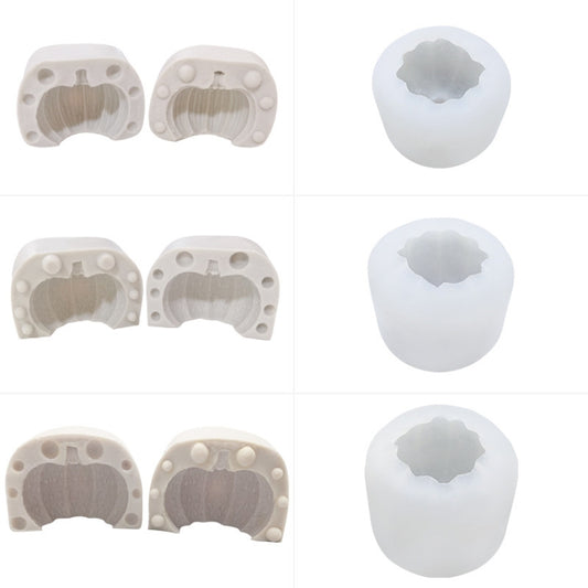 Halloween Three-Dimensional Pumpkin Cake DIY Scented Candle Silicone Mold, SW-36, SW-37, SW-44, SW-45, SW-46, SW-47, ZW-57, ZW-109