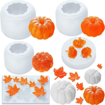 Halloween Three-Dimensional Pumpkin Cake DIY Scented Candle Silicone Mold, SW-36, SW-37, SW-44, SW-45, SW-46, SW-47, ZW-57, ZW-109