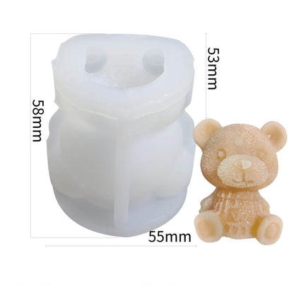 Cartoon Milk Tea Coffee Bear Ice Cube Silicone Mold Aromatherapy Candle Plaster Epoxy Mold, MC-98, MC-152, MC-153, MC-154, MC-149, MC-150, MC-143, MC-151