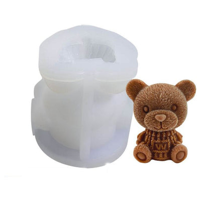 Cartoon Milk Tea Coffee Bear Ice Cube Silicone Mold Aromatherapy Candle Plaster Epoxy Mold, MC-98, MC-152, MC-153, MC-154, MC-149, MC-150, MC-143, MC-151