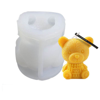 Cartoon Milk Tea Coffee Bear Ice Cube Silicone Mold Aromatherapy Candle Plaster Epoxy Mold, MC-98, MC-152, MC-153, MC-154, MC-149, MC-150, MC-143, MC-151