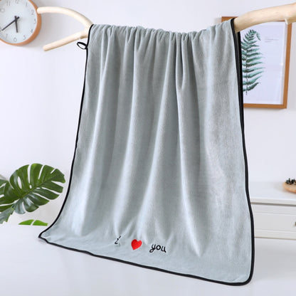 Soft Thick Absorbent Fiber Couple Large Bath Towels, 70x140cm