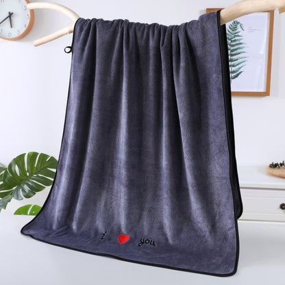 Soft Thick Absorbent Fiber Couple Large Bath Towels, 70x140cm