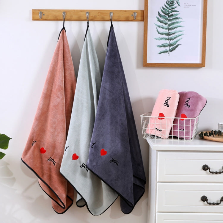 Soft Thick Absorbent Fiber Couple Large Bath Towels, 70x140cm
