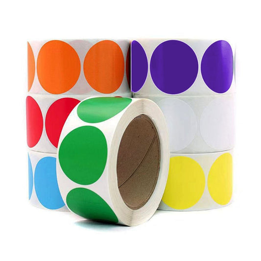 Color Sticker Decorative Sticker Label, Size: 2.5cm / 1 inch, F-09, F-10, F-11, F-12