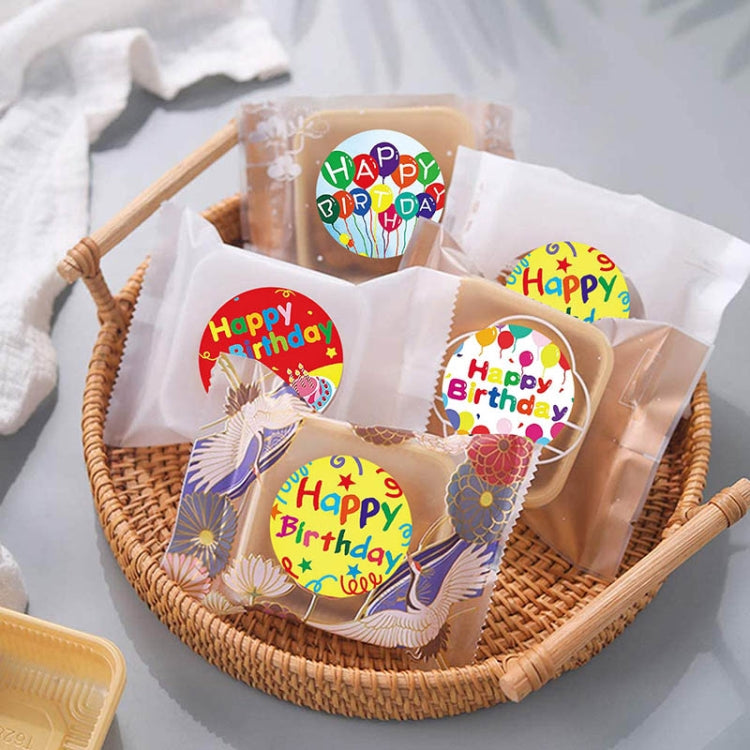 A-148 10 PCS Round Sticker Happy Birthday Label Holiday Gift Sealing Sticker, Size: 2.5cm / 1 inch, A-148 Sticker