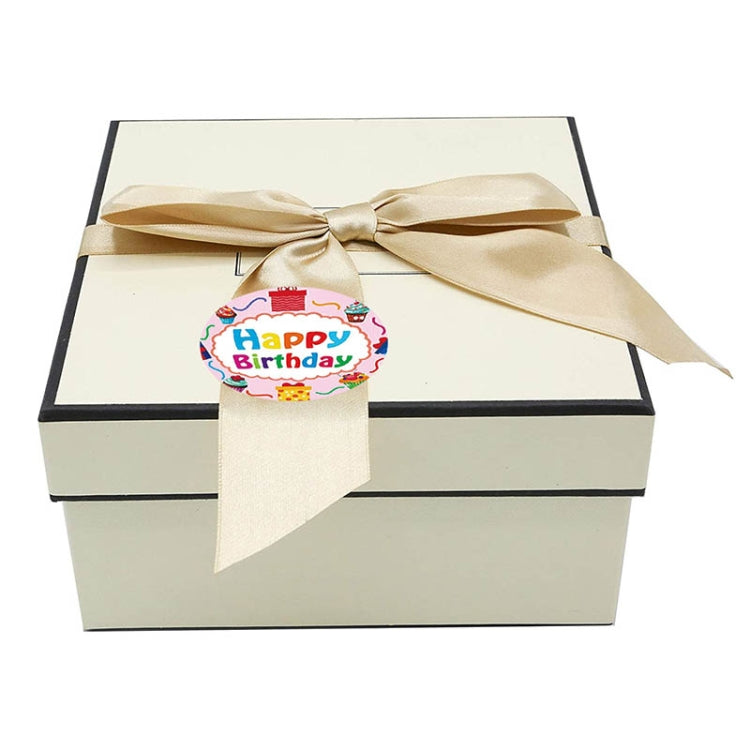 A-148 10 PCS Round Sticker Happy Birthday Label Holiday Gift Sealing Sticker, Size: 2.5cm / 1 inch, A-148 Sticker