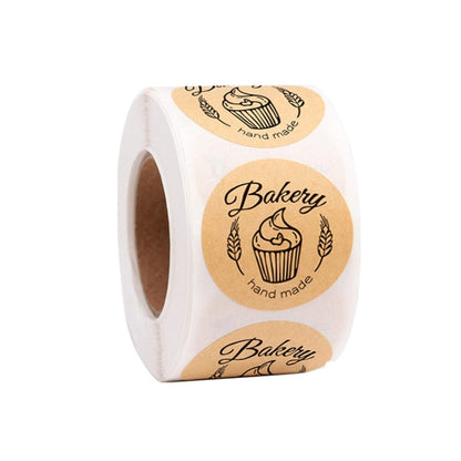 Baked Cake Food Holiday Decoration Label Sticker, 2.5cm / 1inch