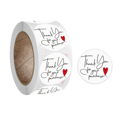 Handicraft Decoration Envelope Seal Sticker Thank You Label, 2.5 cm / 1 inch