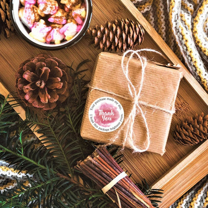 Handicraft Decoration Envelope Seal Sticker Thank You Label, 2.5 cm / 1 inch