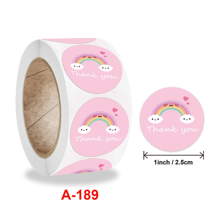 Roll Sticker Cloud Thank You Label, A-189 Sticker