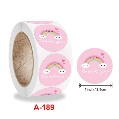 Roll Sticker Cloud Thank You Label, A-189 Sticker