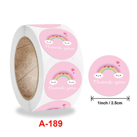 Roll Sticker Cloud Thank You Label, A-189 Sticker