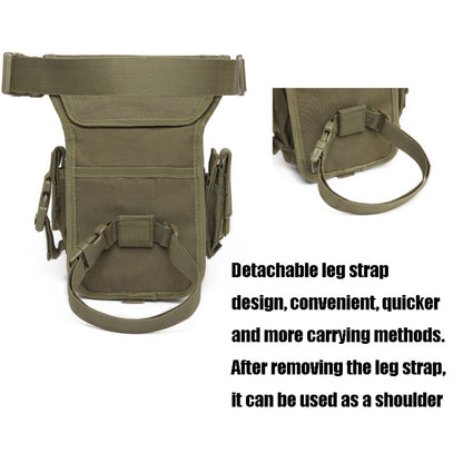 B05 Wild Fishing Portable Waist Bag Outdoor Sports Multifunctional Leg Bag, Khaki, Black, Army Green