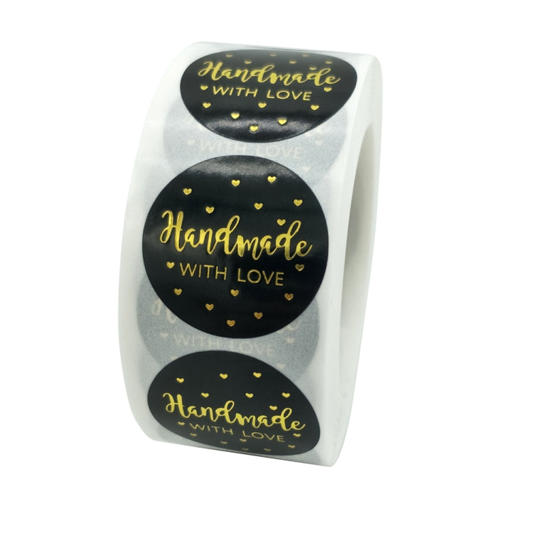Round Handmade Stickers Baking Stickers Hot Golden Label, C-1 Sticker