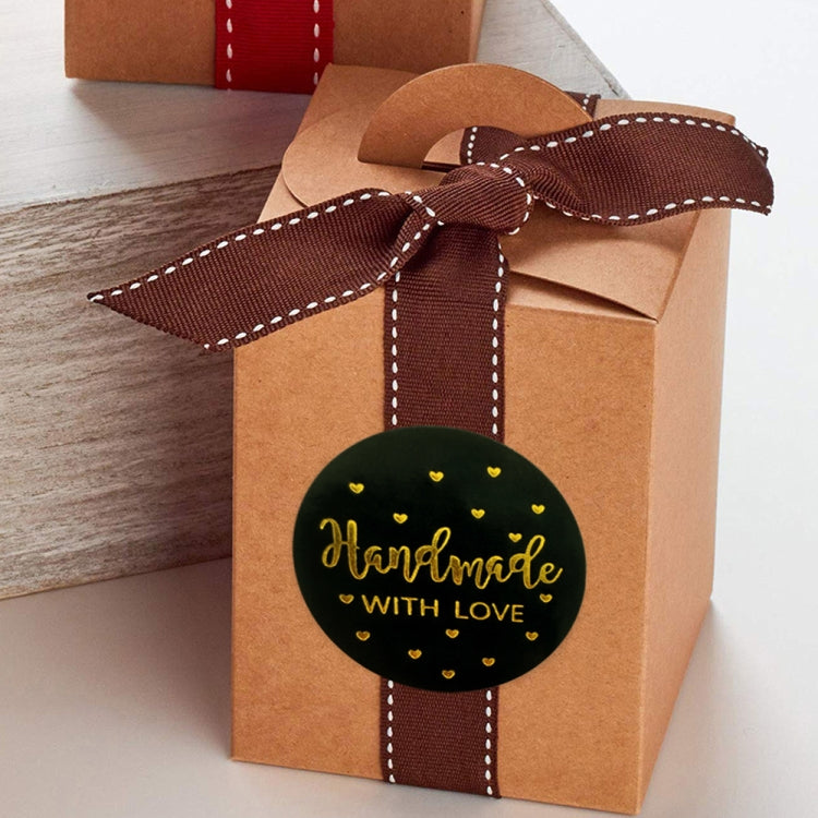 Round Handmade Stickers Baking Stickers Hot Golden Label, C-1 Sticker