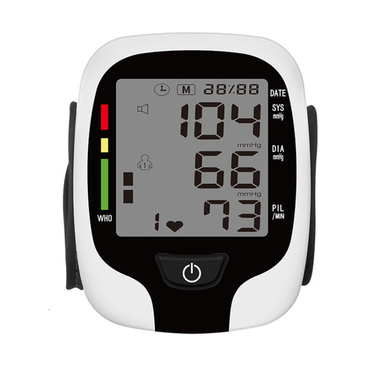 Wrist Type Electronic Blood Pressure Monitor Home Automatic Wrist Type Blood Pressure Measurement, Live Voice Broadcast, No Voice Announcement