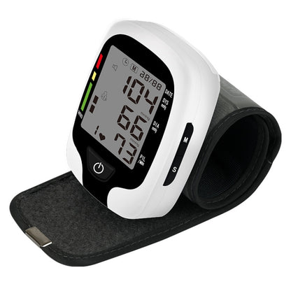 Wrist Type Electronic Blood Pressure Monitor Home Automatic Wrist Type Blood Pressure Measurement, Live Voice Broadcast, No Voice Announcement