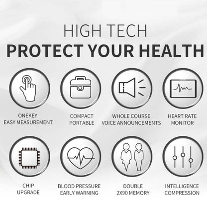 Wrist Type Electronic Blood Pressure Monitor Home Automatic Wrist Type Blood Pressure Measurement, Live Voice Broadcast, No Voice Announcement