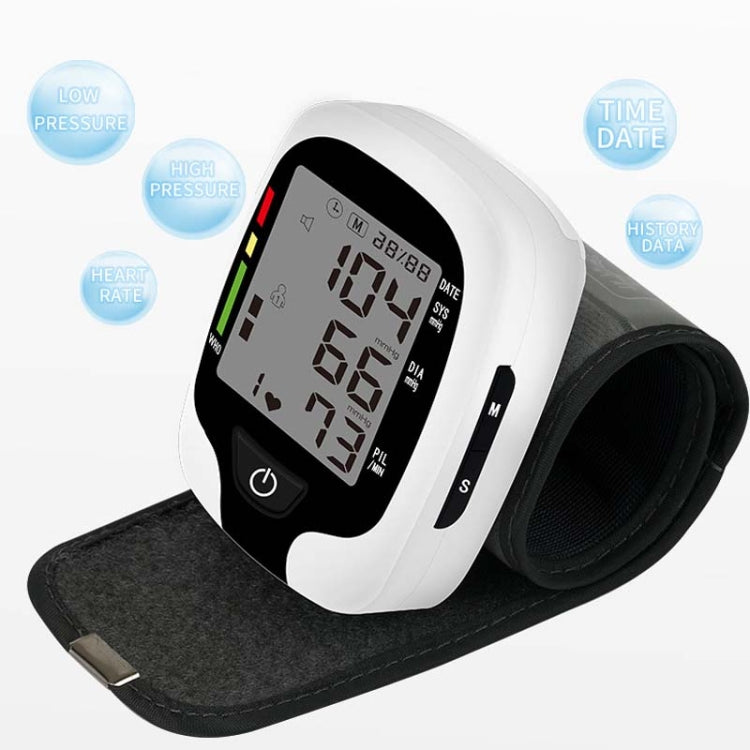 Wrist Type Electronic Blood Pressure Monitor Home Automatic Wrist Type Blood Pressure Measurement, Live Voice Broadcast, No Voice Announcement