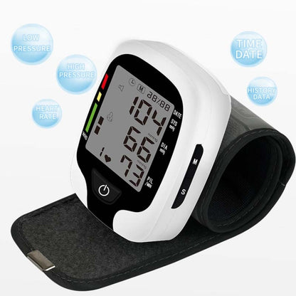 Wrist Type Electronic Blood Pressure Monitor Home Automatic Wrist Type Blood Pressure Measurement, Live Voice Broadcast, No Voice Announcement