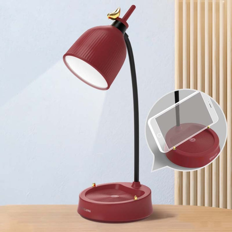 GIVELONG Forest Bird LED Touch Usb Table Lamp With Mobile Phone Holder Bedroom Bedside Night Light, GL361-1 Red, GL361-2 Yellow, GL361-3 Blue, GL361-4 Green, GL362-1 Pink, GL362-2 Yellow, GL362-3 Blue, GL362-4 Green, GL363-1 Red, GL363-2 Yellow��������...