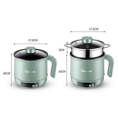 Multi-Function Electric-Cooker Mini Dormitory Student Cooking Rice Stir Frying Non-Stick Pot, 110V US Plug